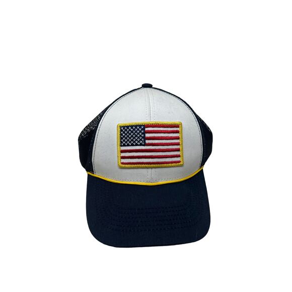 Vintage USA Flag Snapback Hat Baseball Cap - Picture 1 of 6